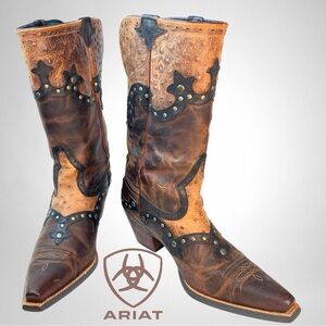 Ariat Two-Tone Western Heeled Boots